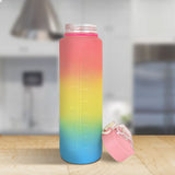 Botella de Agua Deportiva, color Rosa, 1L
