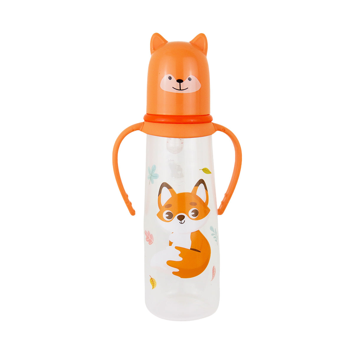 Biberón con Asas, color Naranja, 250ml