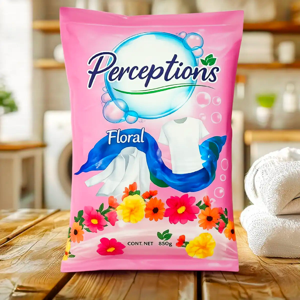 27 02PERCEPTIONS DETERGENTE FLORAL 900GRFLORAL