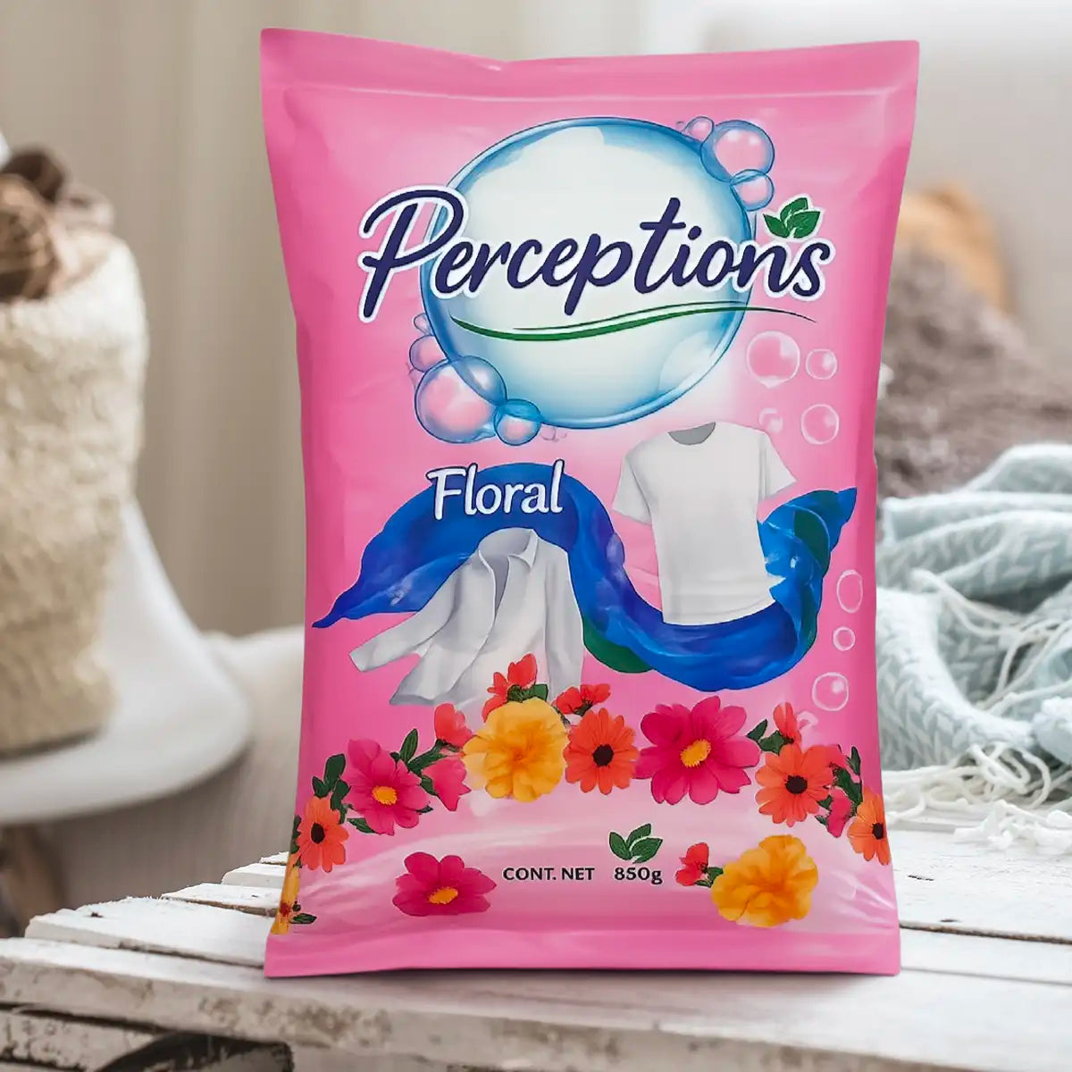 27 02PERCEPTIONS DETERGENTE FLORAL 900GRFLORAL