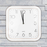 Reloj Cuadrado de Pared, color Blanco