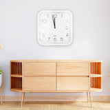 Reloj Cuadrado de Pared, color Blanco