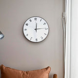 Reloj Circular de Pared, color Blanco con Negro