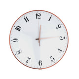 Reloj Circular de Pared, color Blanco con Rosa