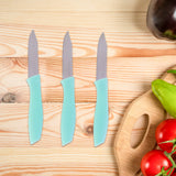 Inkanto, Set de Cuchillos de Cocina, color Aqua, 3 pzas