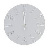 Reloj Circular de Pared, color Gris, 30cm