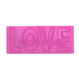 Charola de Plástico, color Rosa, Love