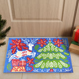 Tapete Navideño, Árbol y Reno, 40x60 cm