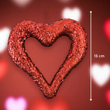 Corazón de Lentejuelas, color Rojo 15cm
