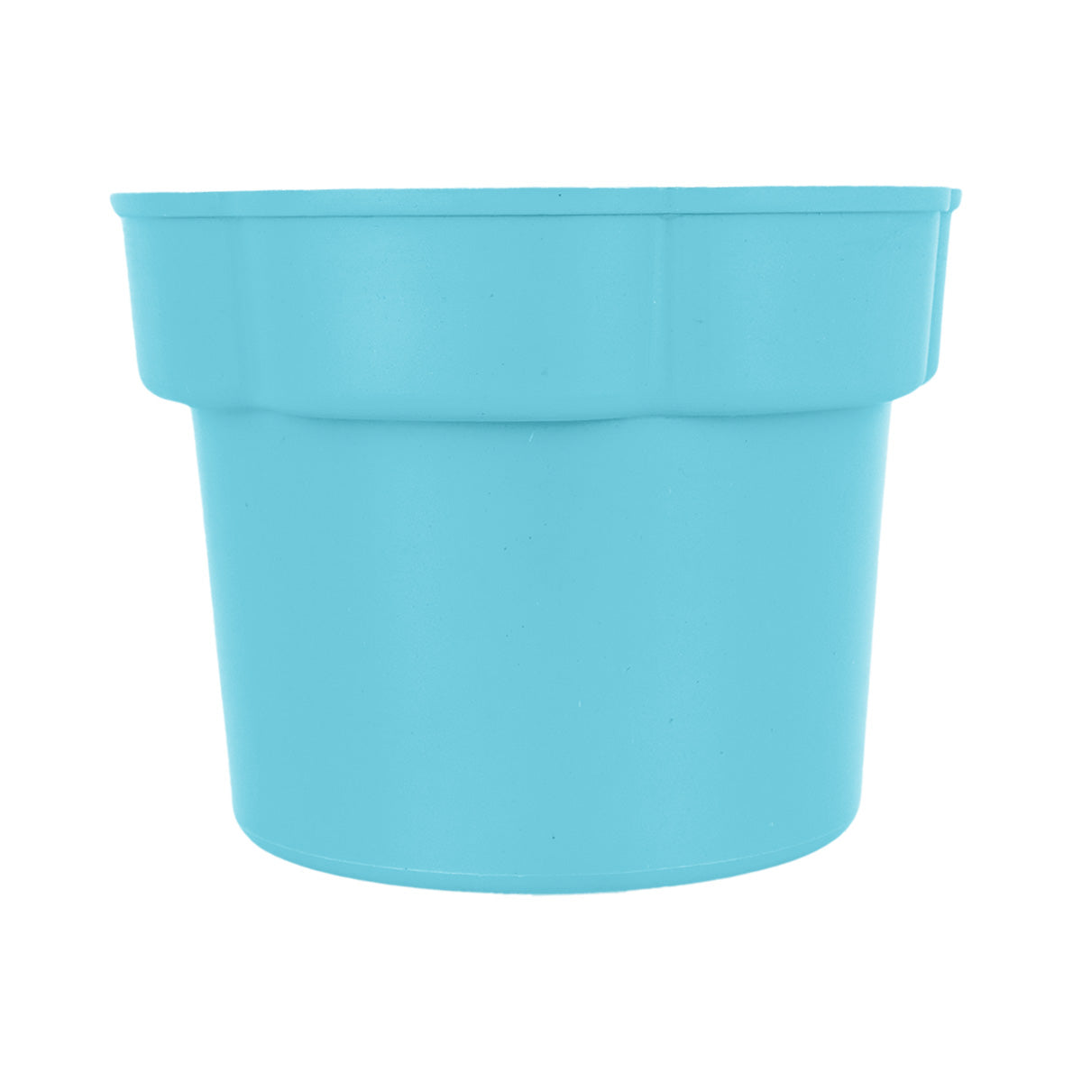 Maceta de Plástico en Forma de Flor, color Aqua