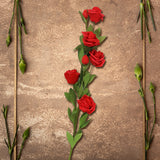Flor Artificial color Rojo