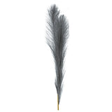 Decoración de Hierba de Pampa Sintética, color Gris