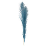 Decoración de Hierba de Pampa Sintética, color Azul