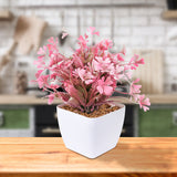 Maceta Decorativa con Planta Artificial, color Rosa
