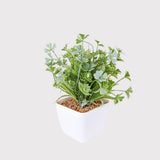 Maceta Decorativa con Planta Artificial, color Verde