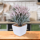 Planta Artificial Decorativa en Maceta, color Blanco