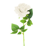 Rosa Artificial Decorativa, color Blanco