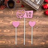 Decoración de San Valentín para Pasteles, color Rosa