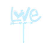 Decoración Love para Pastel, color Azul