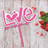 Decoración Love para Pastel, color Rosa