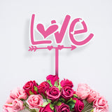 Decoración Love para Pastel, color Rosa