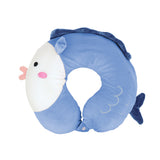 Almohada con DiseÃ±o de Pez color Azul Marino para Viaje