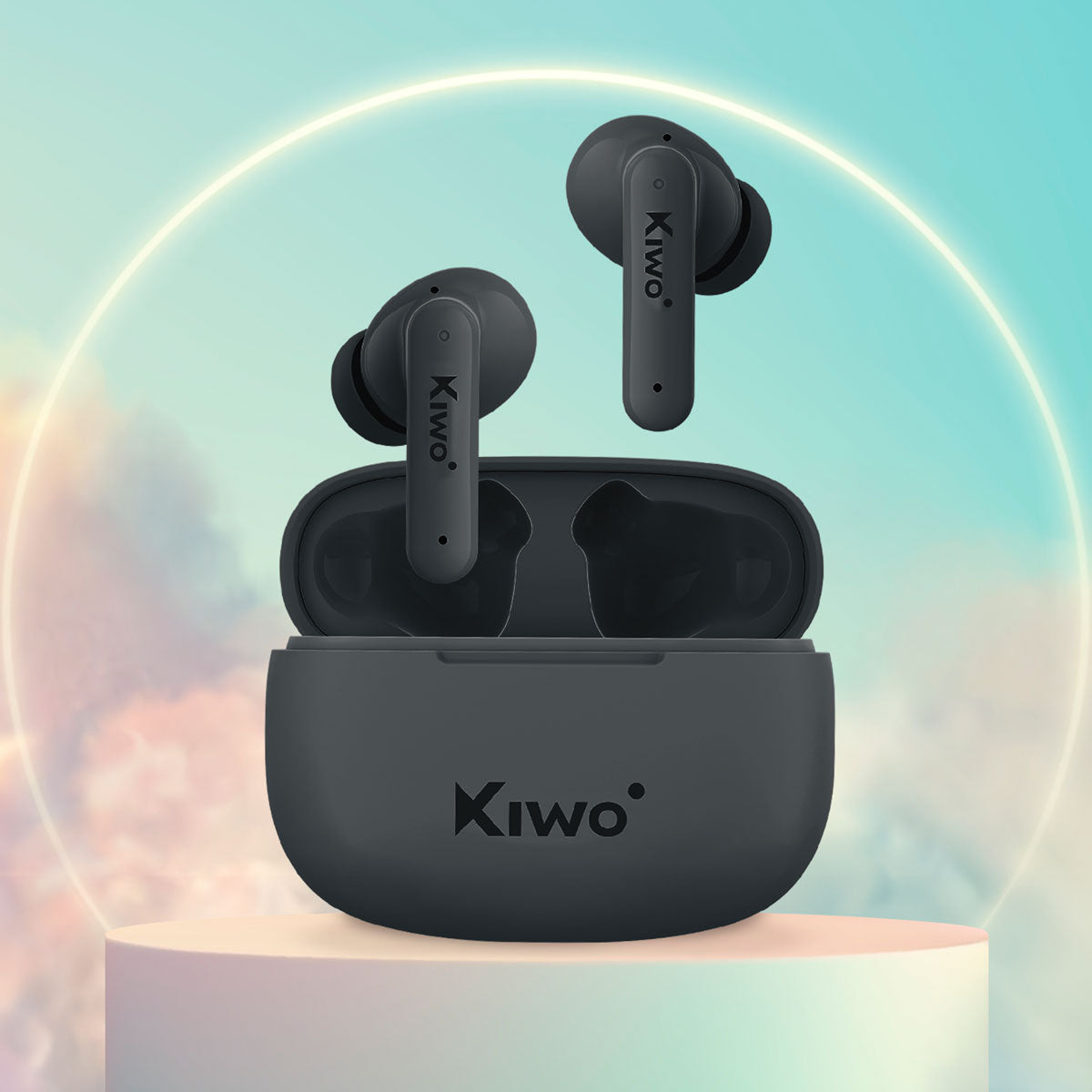 Audí­fonos Inalámbricos True Wireless Nai color Negro, Kiwo