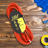 Extensión Eléctrica, 3 m, Color Naranja