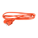 Extensión Eléctrica con 2 Contactos, color Naranja