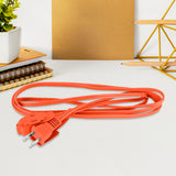 Extensión Eléctrica con 2 Contactos, color Naranja