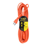 Extensión Eléctrica con 2 Contactos Polarizados, color Naranja