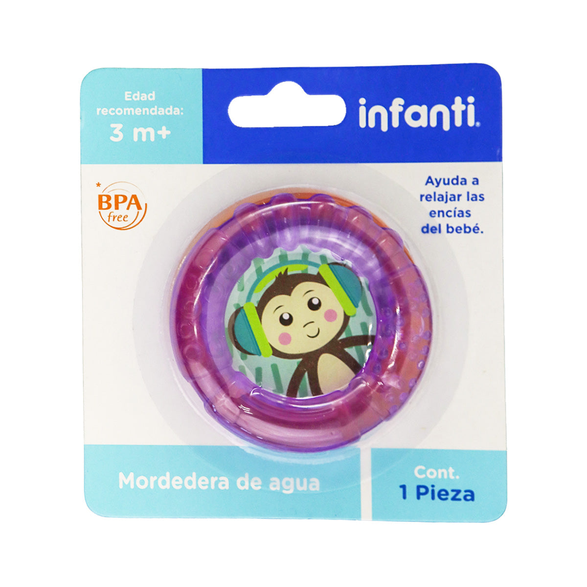 Mordedera Circular de Agua, color Morado, Infanti