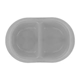 Plato Doble color Gris para Mascota