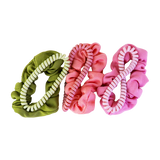 Scrunchies y Elásticos en Espiral para el Cabello, 6 piezas