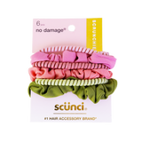 Scrunchies y Elásticos en Espiral para el Cabello, 6 piezas