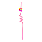 Popote Reutilizable, color Fucsia