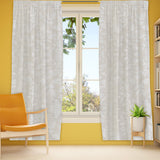 Cortina Diseño de Hoja color Hueso 200 x 140cm