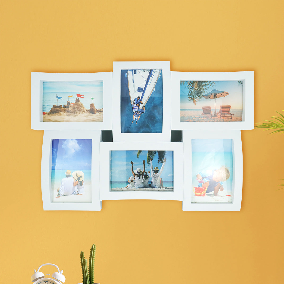 Portarretrato Familiar color Blanco para 6 Fotografí­as
