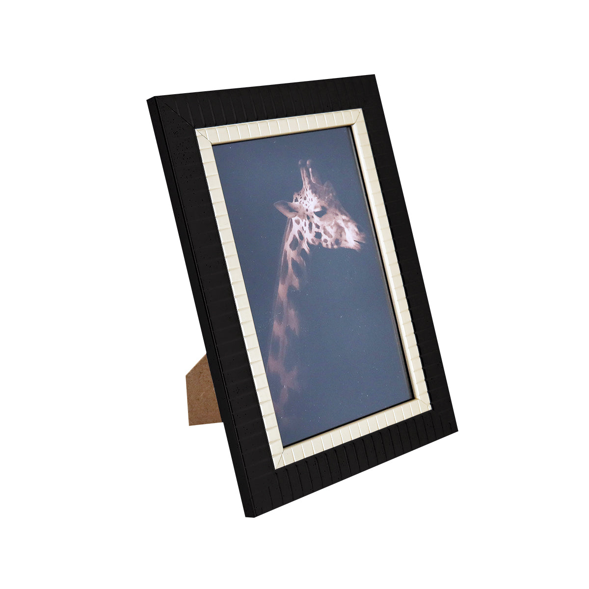 Portarretratos con Marco color Negro con Dorado, 10x15cm