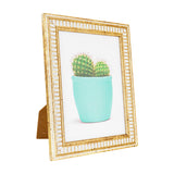 Portarretratos con Marco color Blanco con Cobre 18x13cm