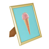 Portarretrato Textura Líneas, Color Dorado, 20x25 cm