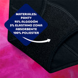 Ropa Interior Reutilizable para Periodo, Saba, Talla G