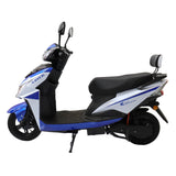 Motocicleta Eléctrica Kiwo E-Bike ZL color Azul con Blanco