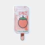 Notas Adhesivas con Diseño de Paleta, Fresa
