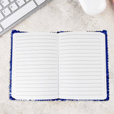 Libreta con Lentejuelas color Azul Rey