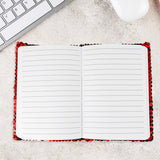 Libreta con Lentejuelas color Rojo