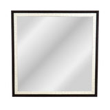 Espejo de Pared con Marco Color Negro con Beige