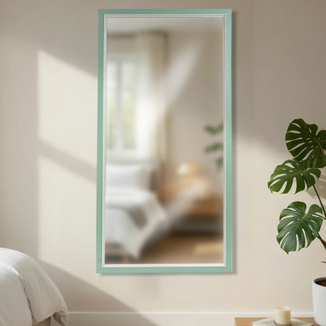 Espejo, Rectangular, Color Verde