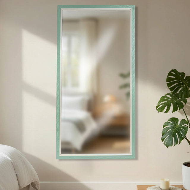Espejo, Rectangular, Color Verde