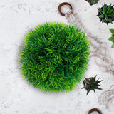 Pasto Circular Artificial para Decoración, color Verde con Amarillo